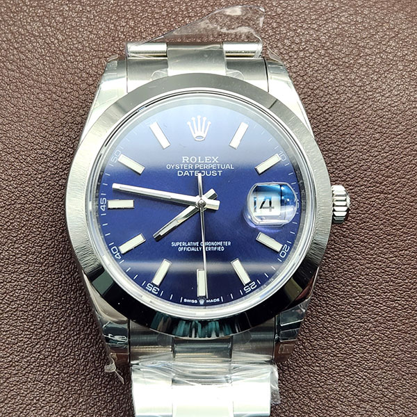 【XT製 ロレックスコピー時計】126300 デイトジャスト 41mm ブルー文字盤 優れた品質